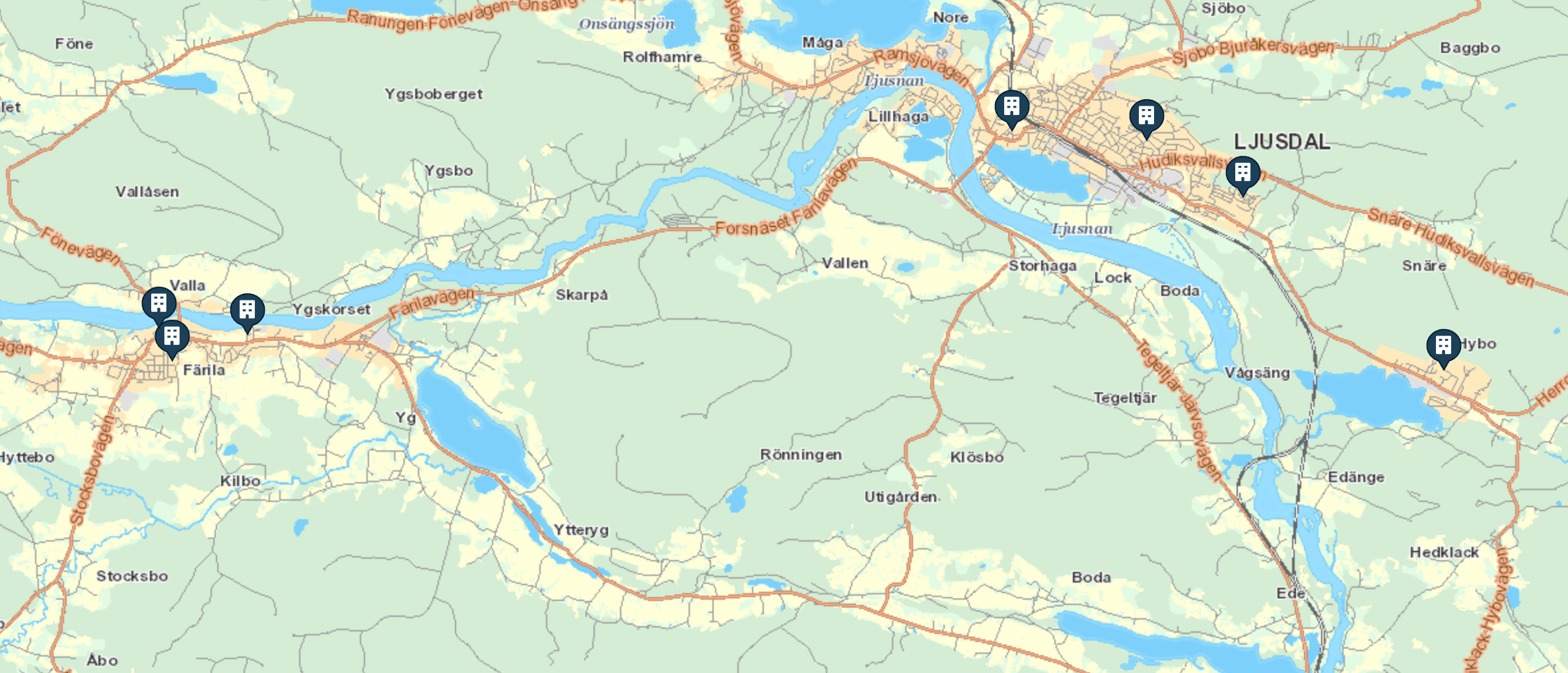 Kartbild från cx-kartan