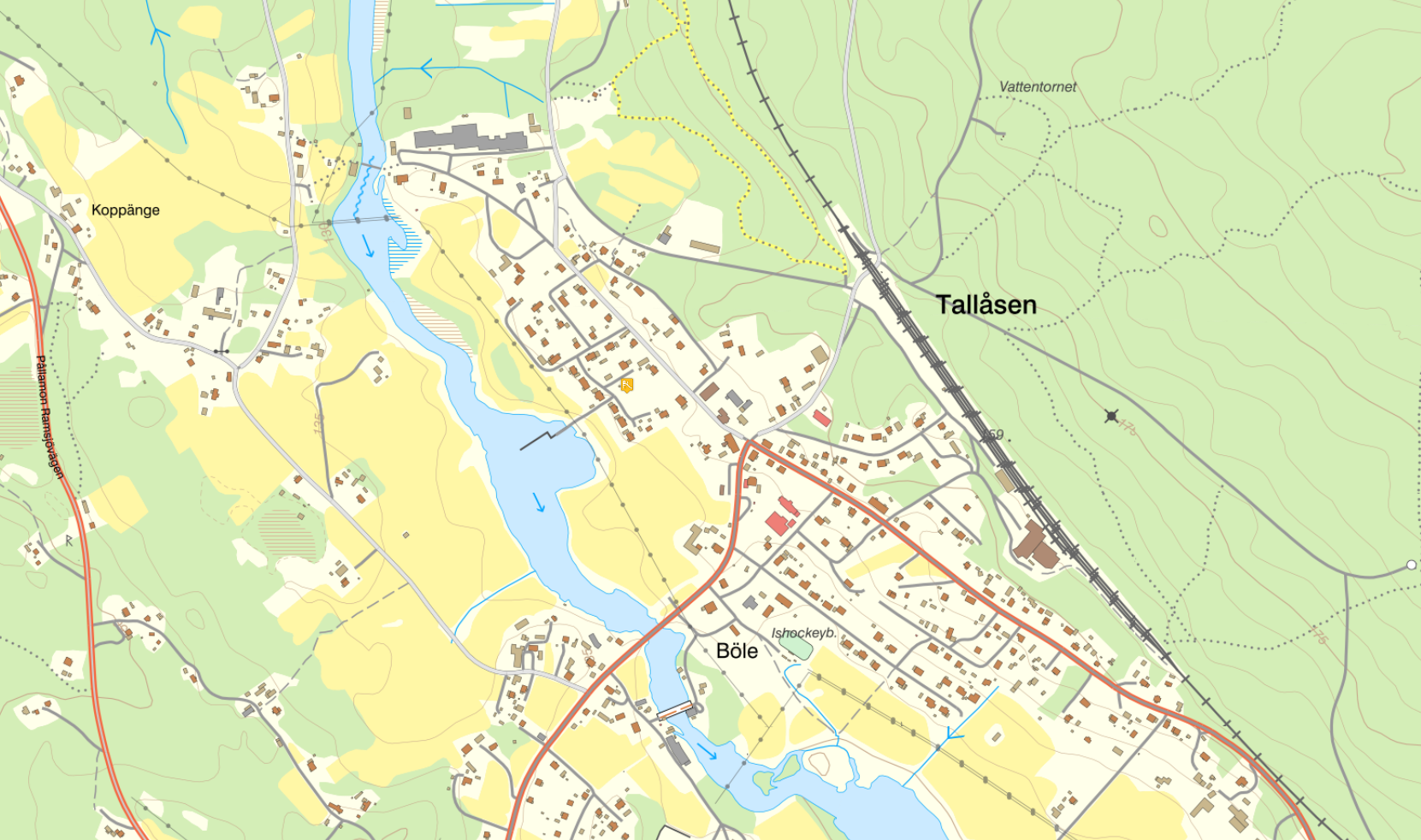 Lekplatser och parker i Tallåsen via Kommunkartan - Ljusdals kommun